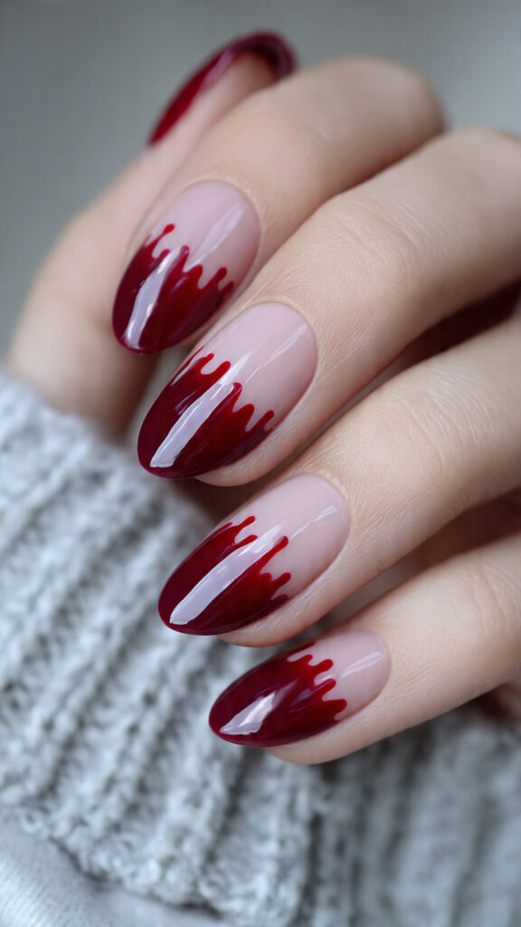 Burgundy Drip French