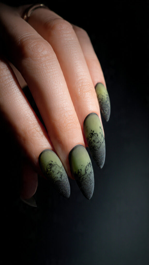 22 shadowy zombie hands on ombre tips