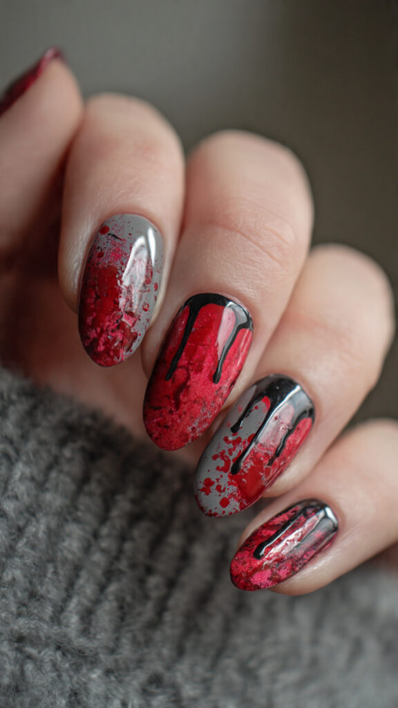 Splattered Red Fade