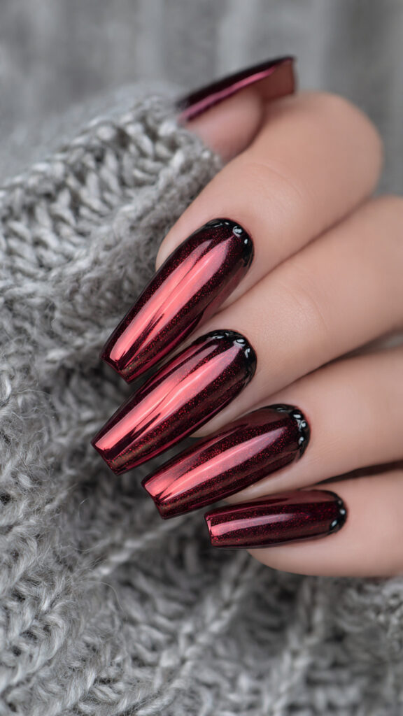 29 Vampire Nails That Are Dark, Chic, and Perfect for Halloween 25 create a pin style nail art image of 4