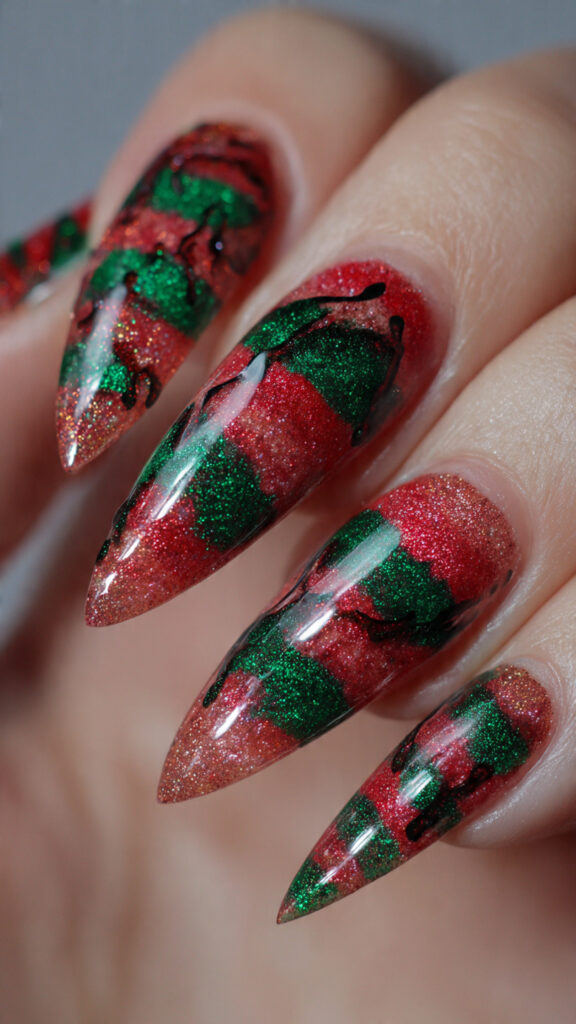 create a realistic nail art pin style 1