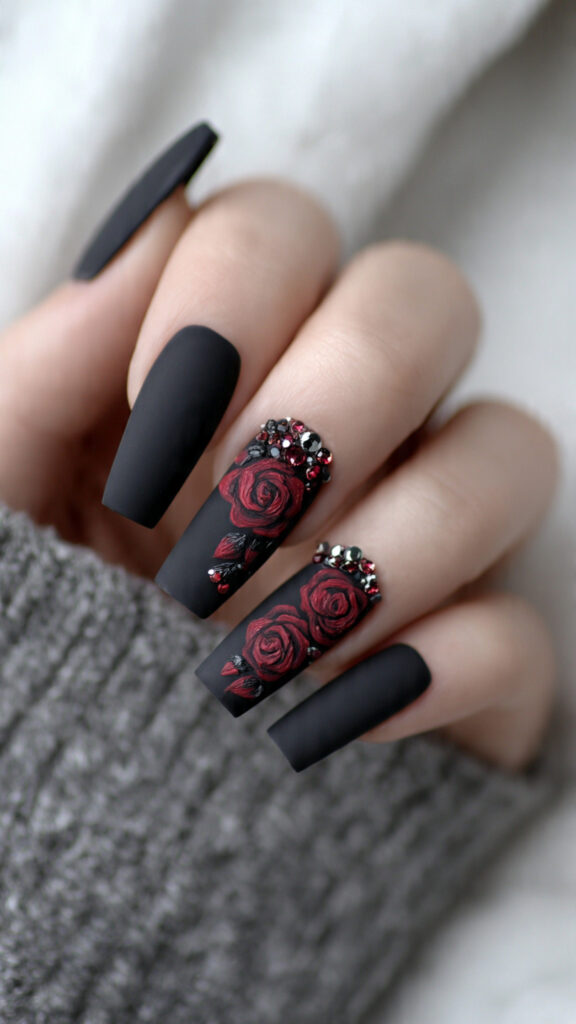 29 Vampire Nails That Are Dark, Chic, and Perfect for Halloween 8 create exactly this type of the nails 18