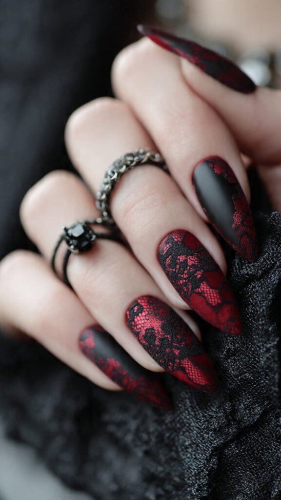 29 Vampire Nails That Are Dark, Chic, and Perfect for Halloween 22 create exactly this type of the nails 26