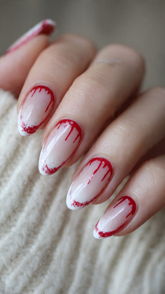 29 Vampire Nails That Are Dark, Chic, and Perfect for Halloween 26 create exactly this type of the nails 28