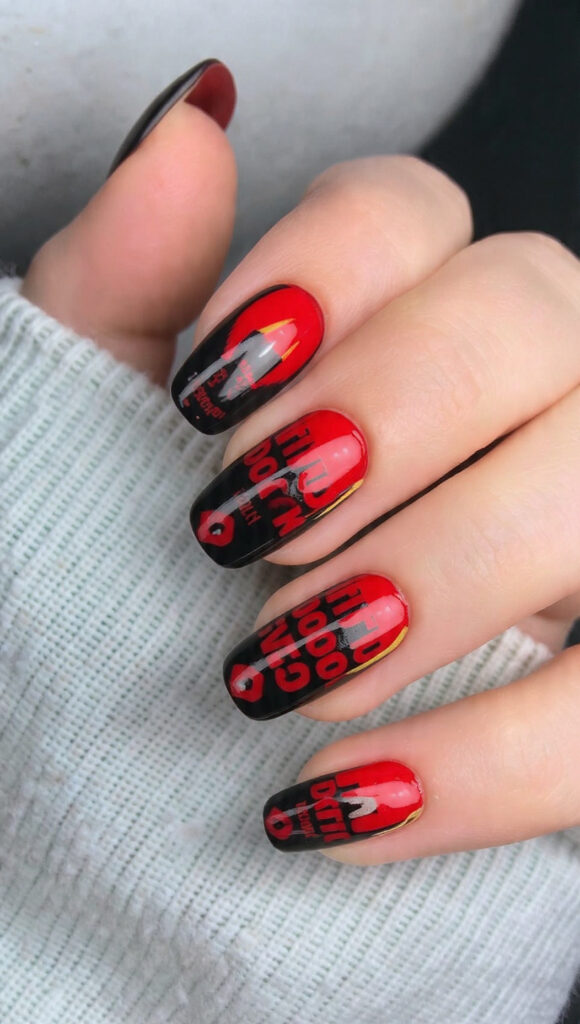 31 Chucky Nails That Are Creepy, Fun, and Perfect for Halloween 11 create exactly this type of the nails 35