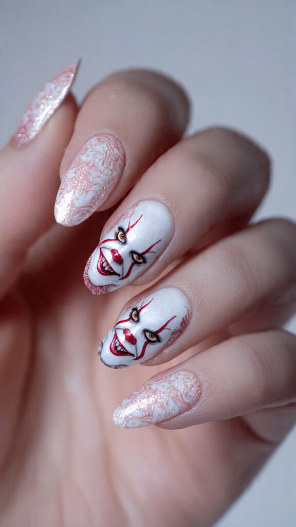 31 Chucky Nails That Are Creepy, Fun, and Perfect for Halloween 15 create exactly this type of the nails 37