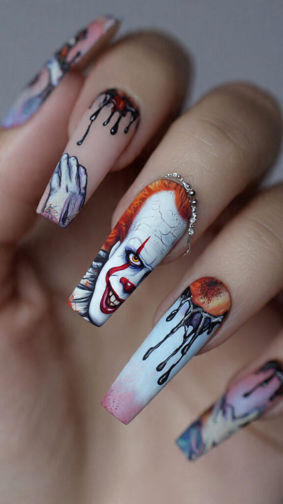 31 Chucky Nails That Are Creepy, Fun, and Perfect for Halloween 18 create exactly this type of the nails 39