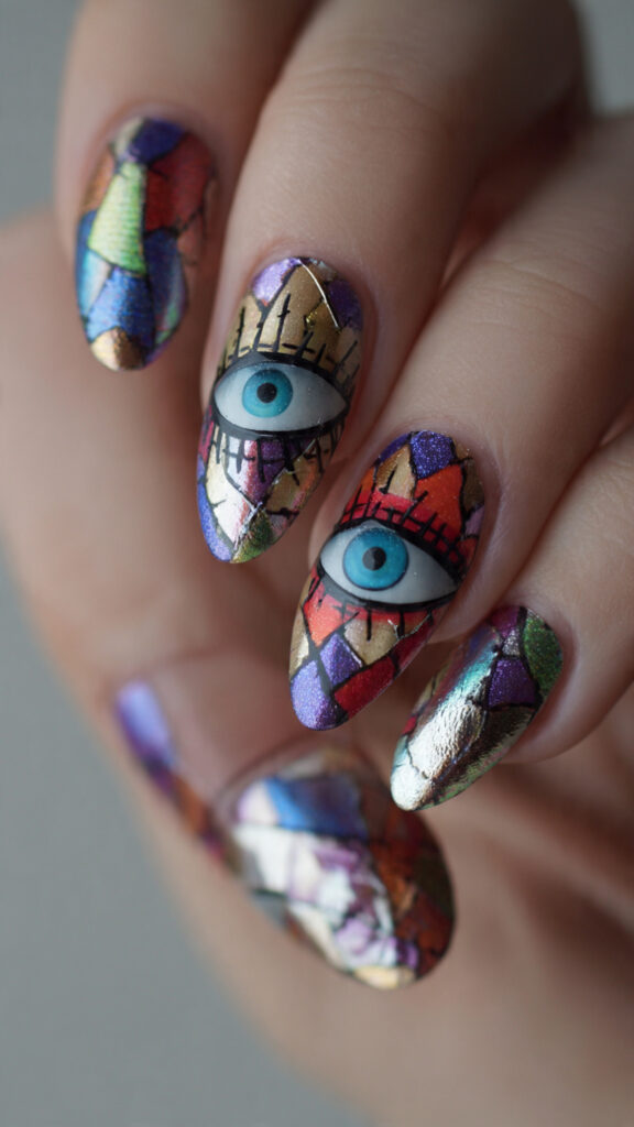 31 Chucky Nails That Are Creepy, Fun, and Perfect for Halloween 22 create exactly this type of the nails 42