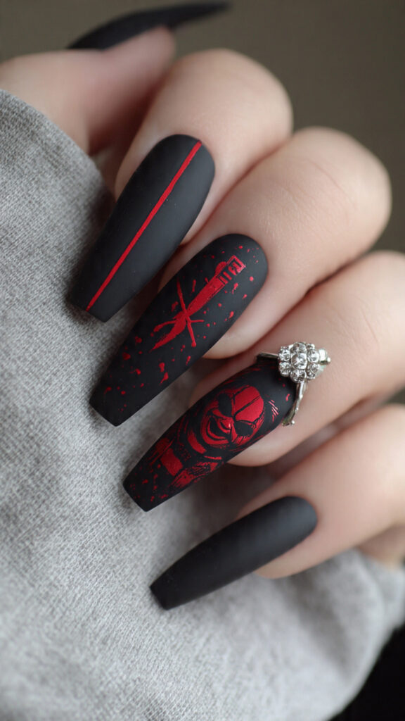 31 Chucky Nails That Are Creepy, Fun, and Perfect for Halloween 32 create exactly this type of the nails 49