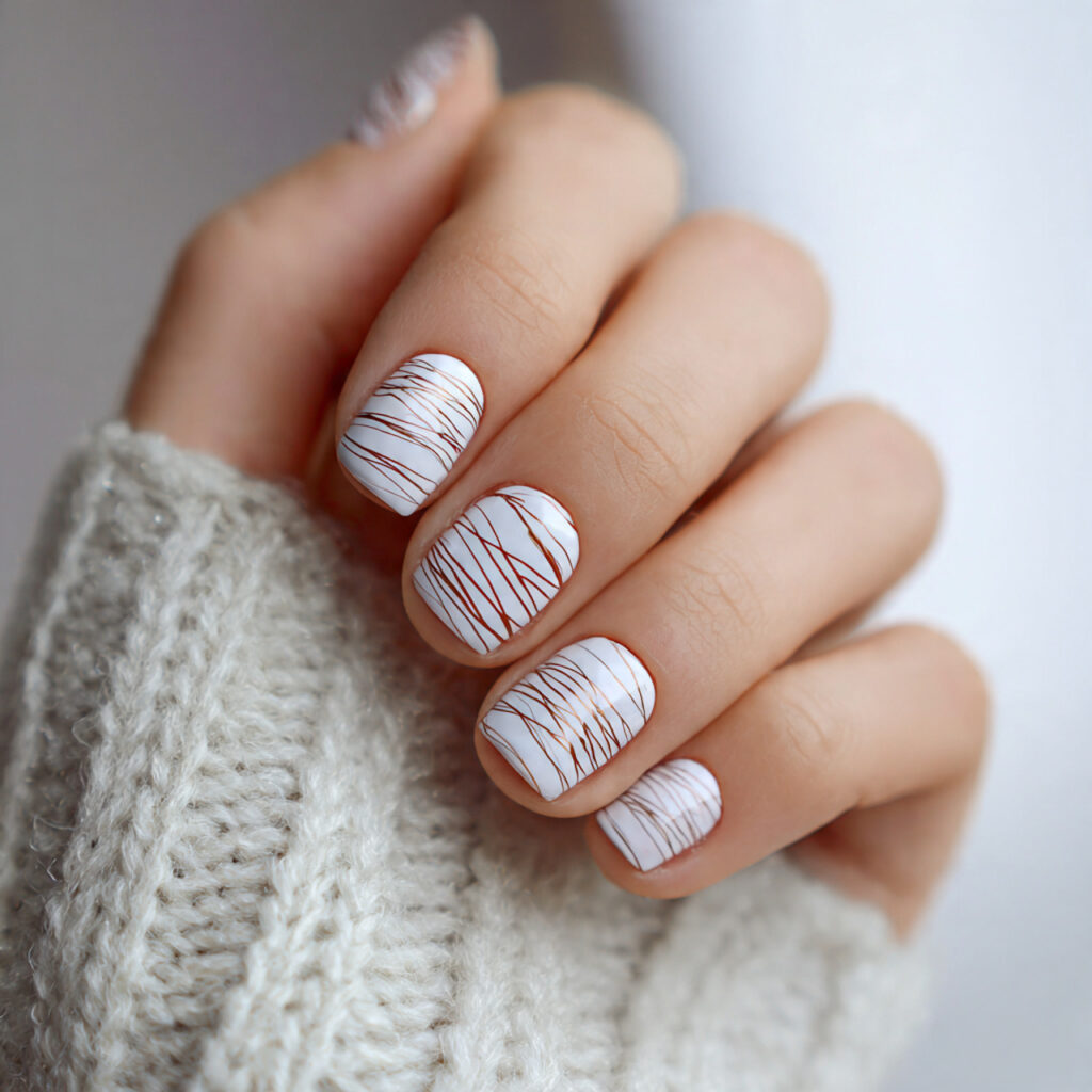 27 February Nail Designs That Are Cute, Classy & Cozy 10 10 february nail designs with simple line