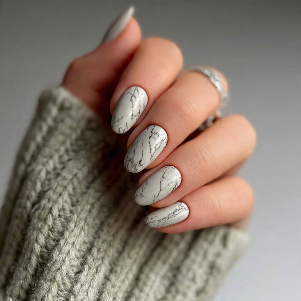 27 Minimal January Nails for Classy and Fresh Start Looks 11 10 light gray minimal january nails