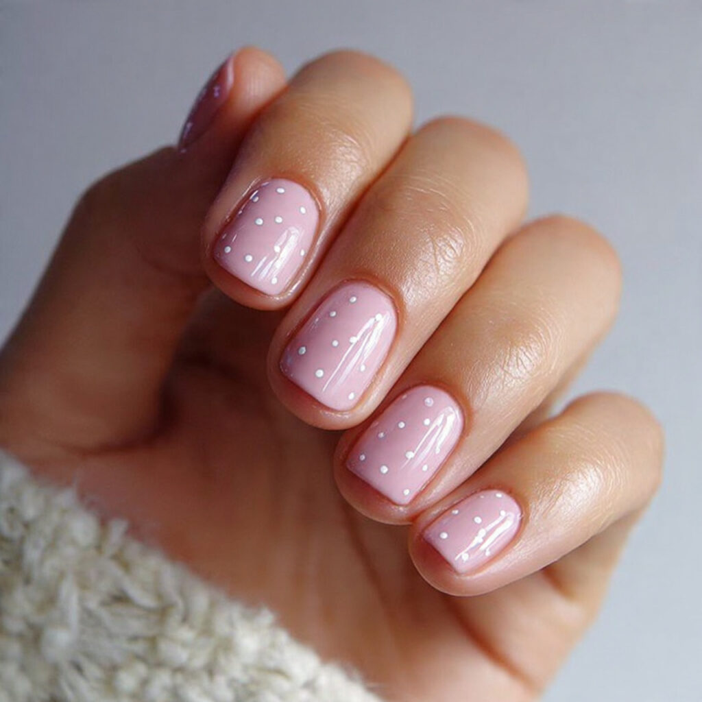 12 light pink cute january nail ideas