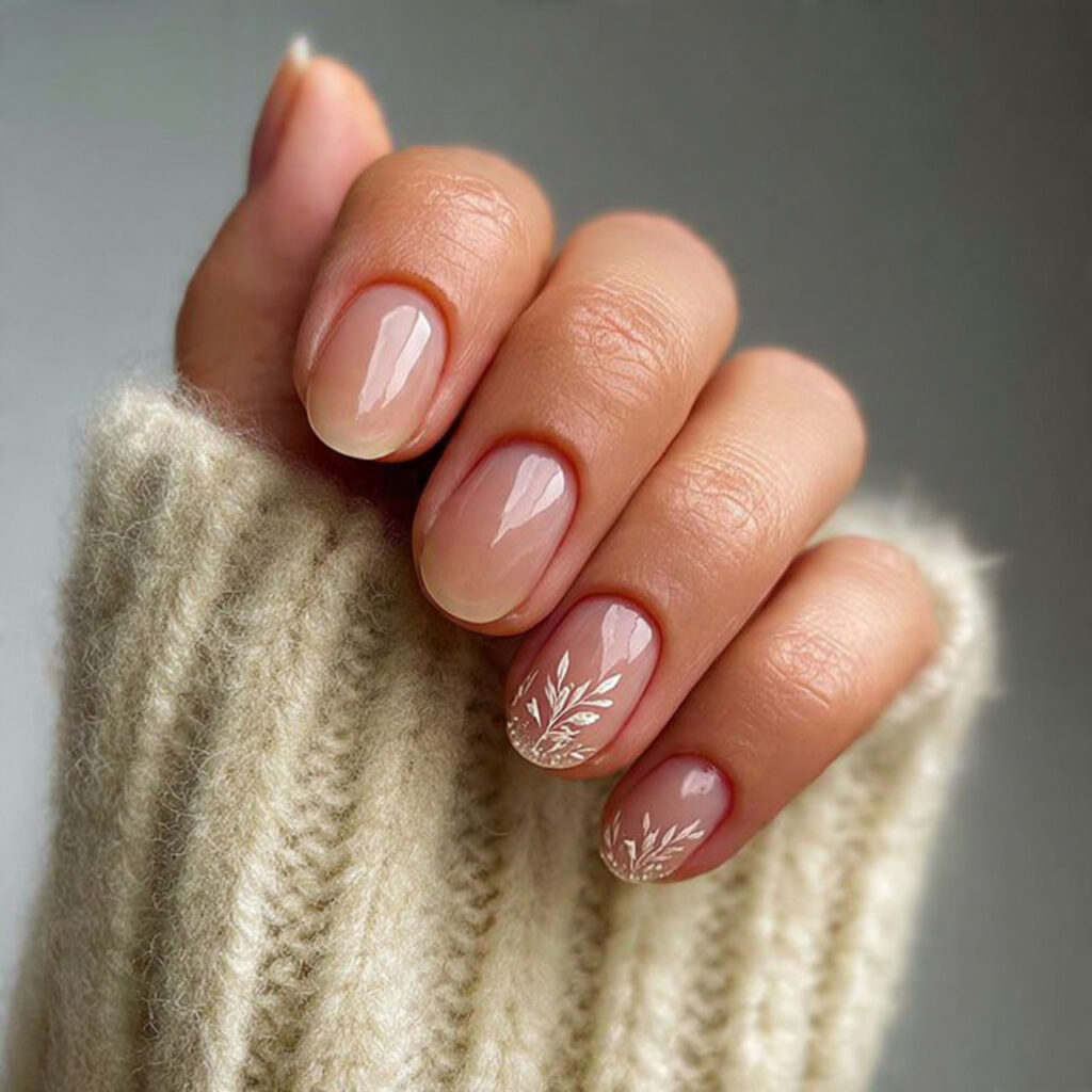 14 sheer simple january nail designs for
