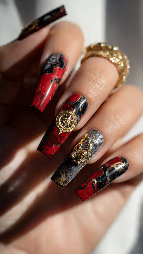 16k ultra realistic pin up style nail art 5