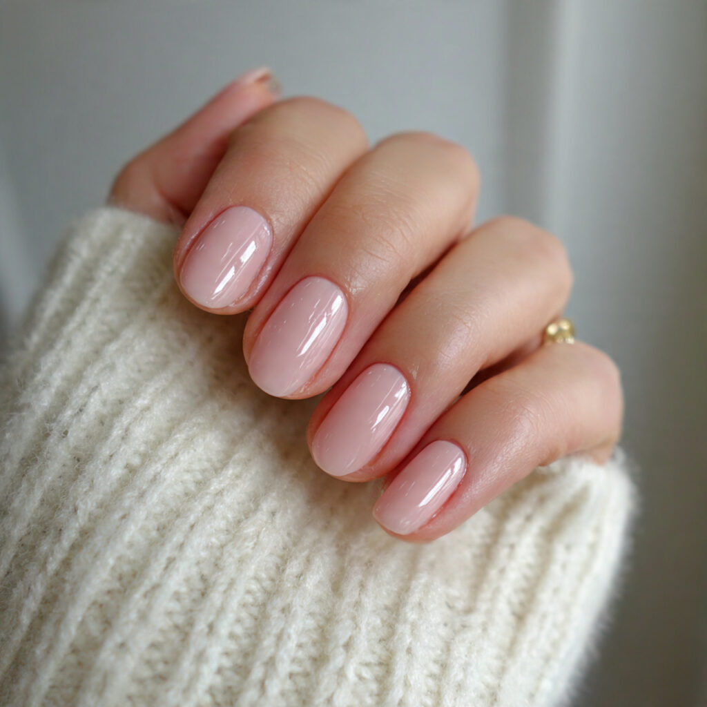 26 Short January Nails That Look Simple, Minimal, and Classy 21 20 minimal short january nails with barely