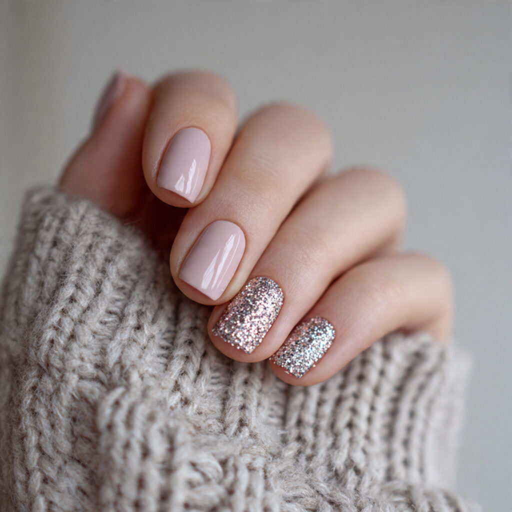 23 cute january nail ideas with neutral