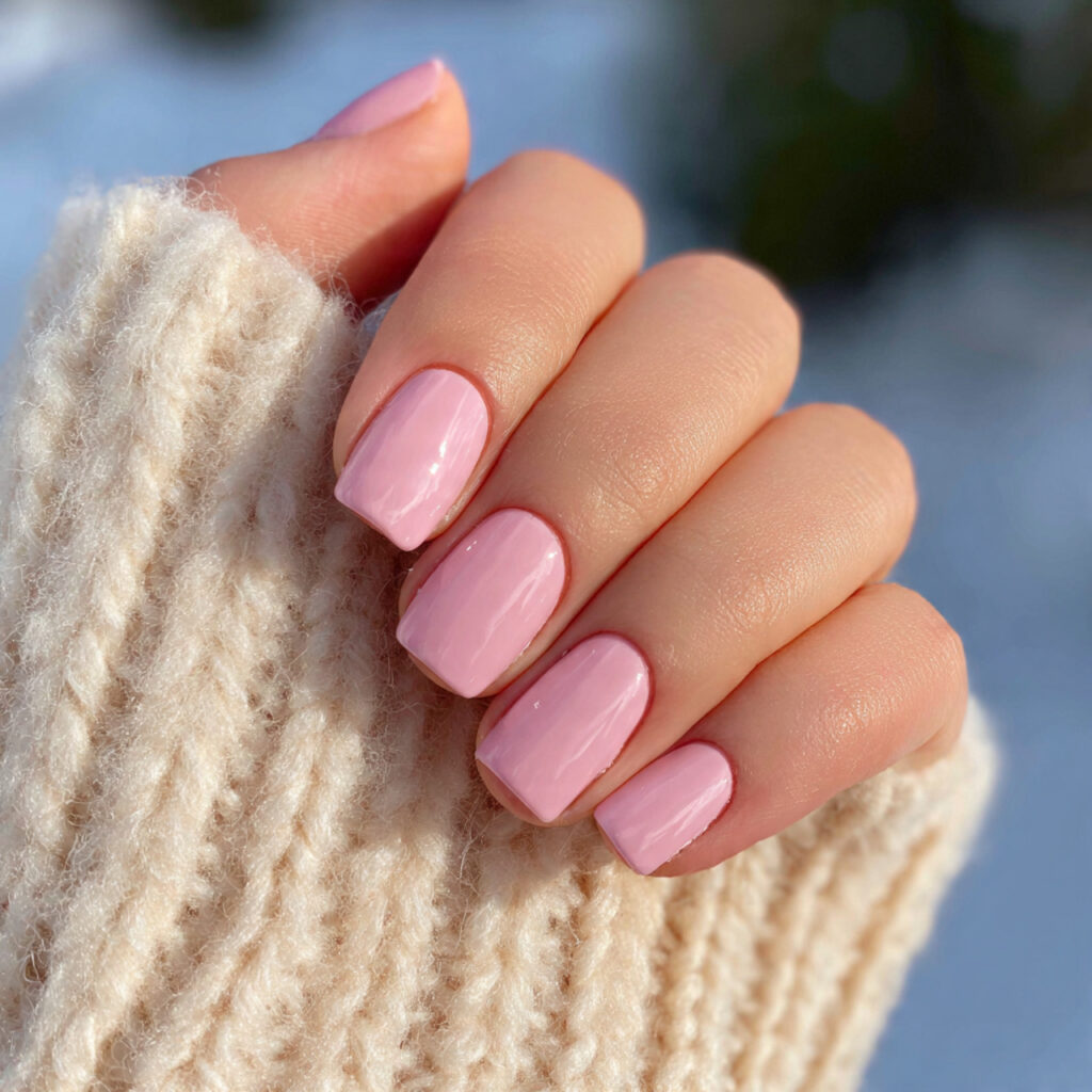 4 light pink cute january nail ideas
