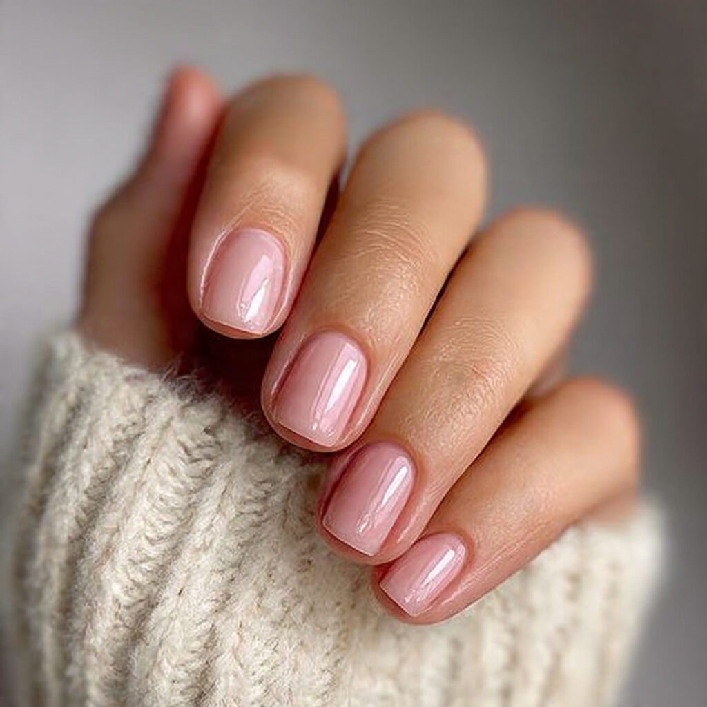 5 short glossy clear january nails glossy clear