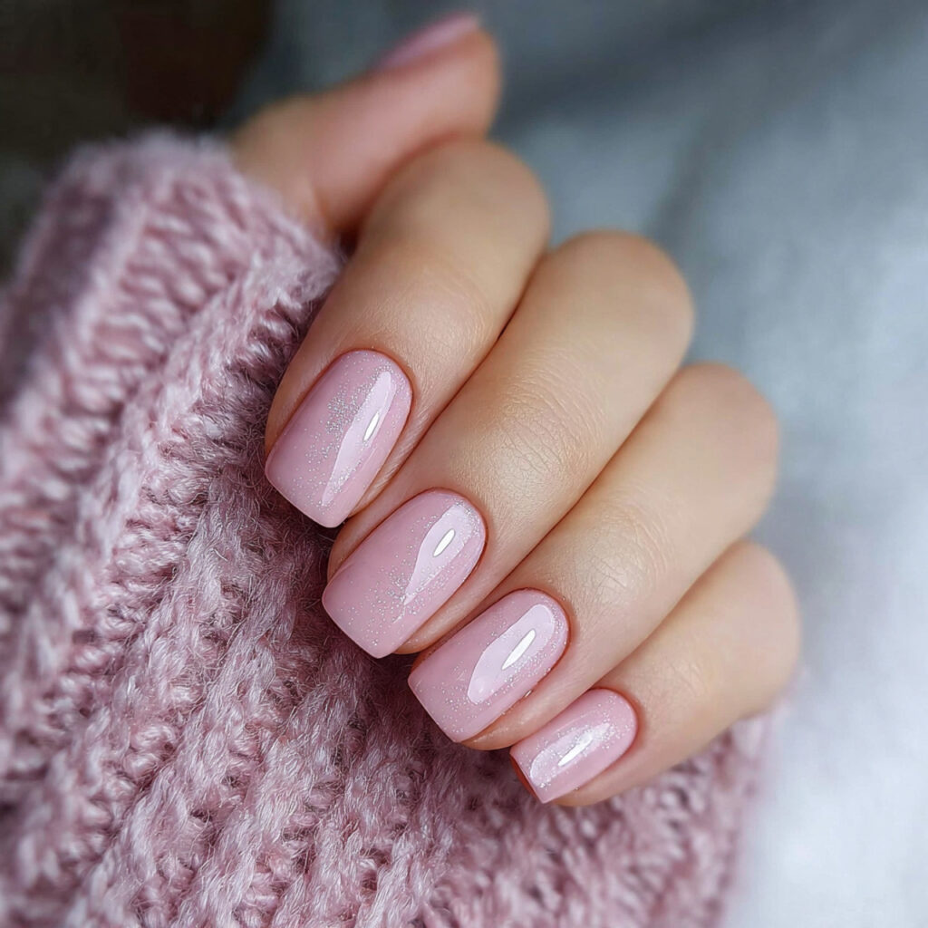 6 neutral cute january nail ideas with