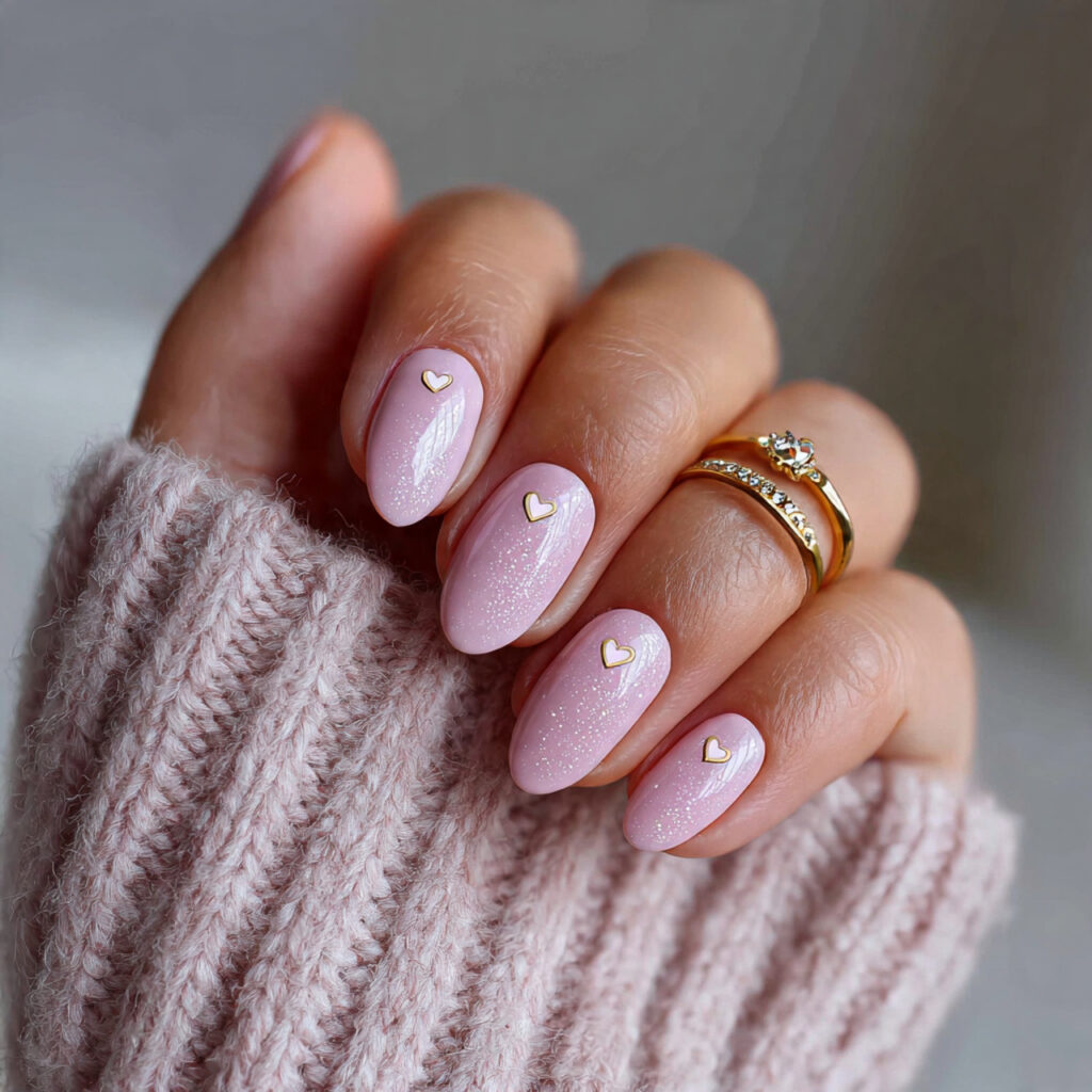 8 light pink cute january nail ideas