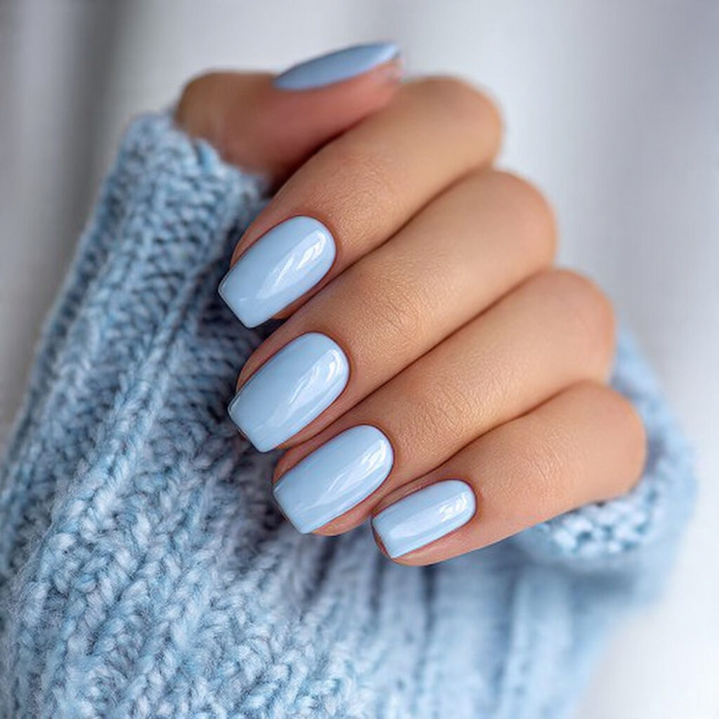 9 powder blue january nails for everyday