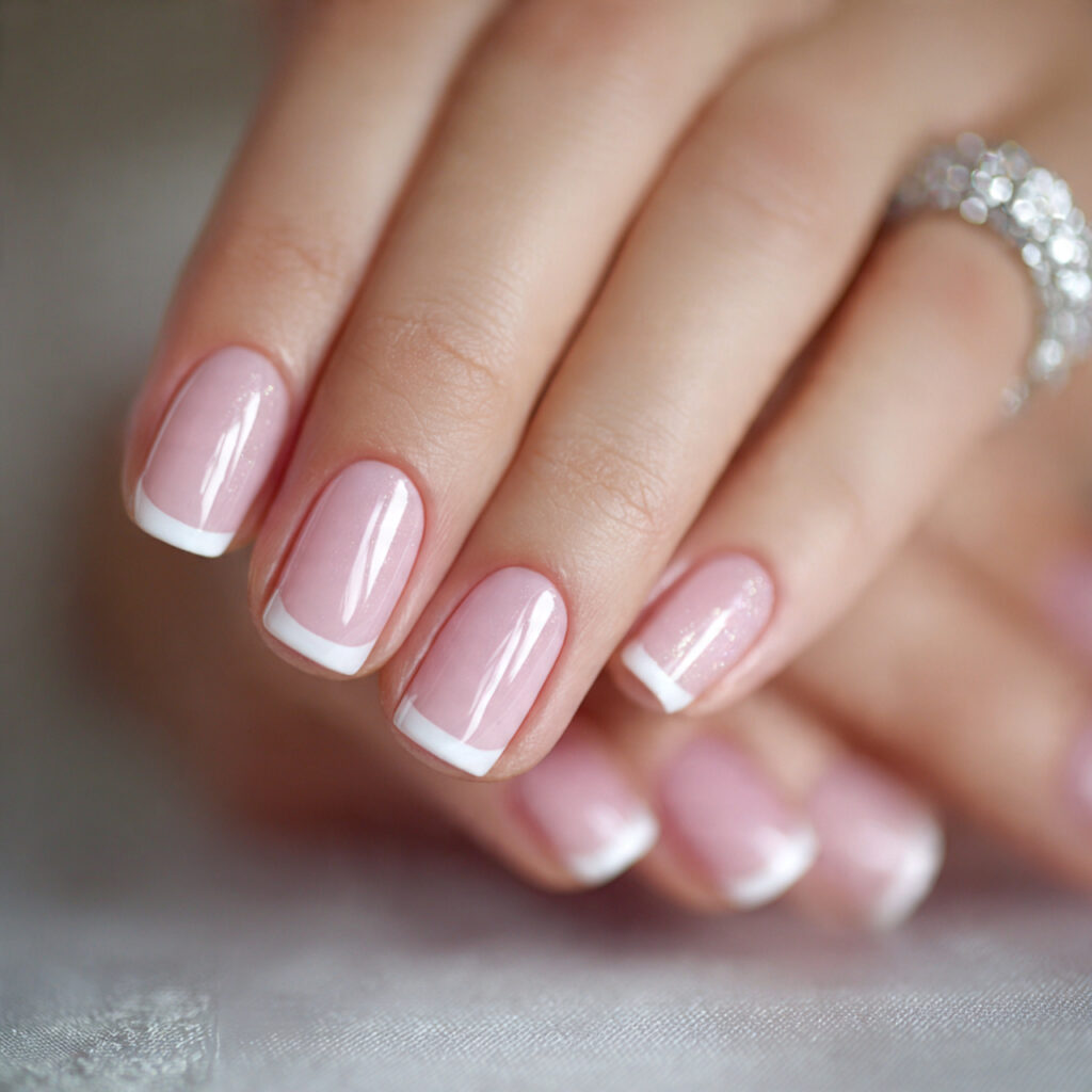20 Wedding Nail Ideas Every Bride Will Love for Her Big Day 2 a classic french manicure is one of