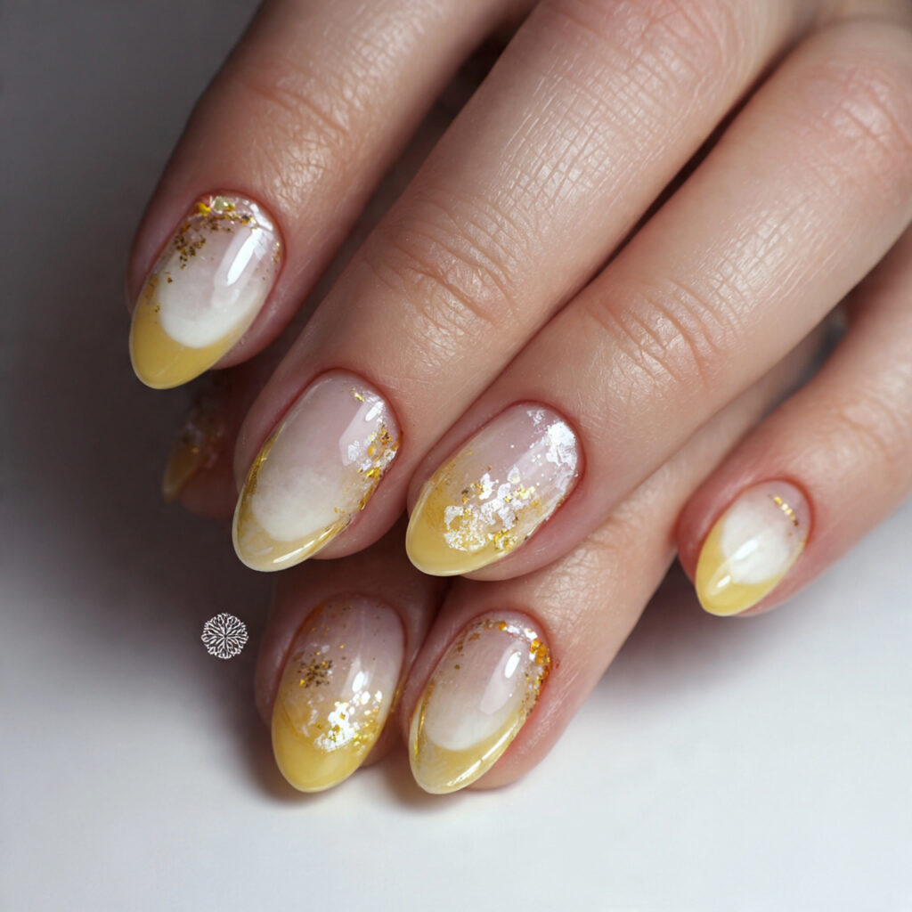 25 Fall Nail Ideas to Try This Season for a Cute, Cozy Look 20 a harvest moon manicure uses soft gold