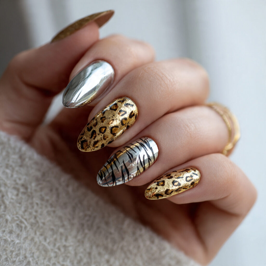20 Trendy Chrome Nail Ideas to Make Your Nails Shine 17 a set of nails on well groomed hands 6