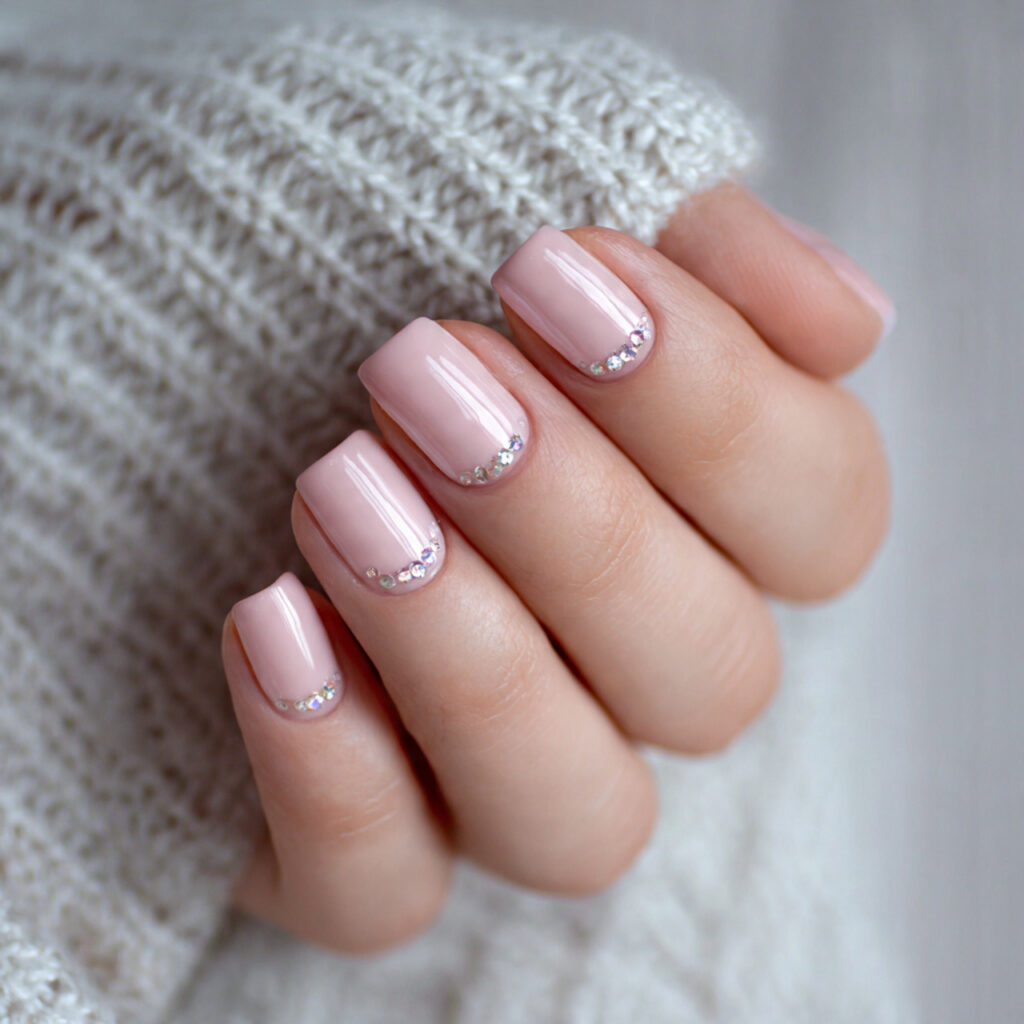 blush nails for a natural everyday style