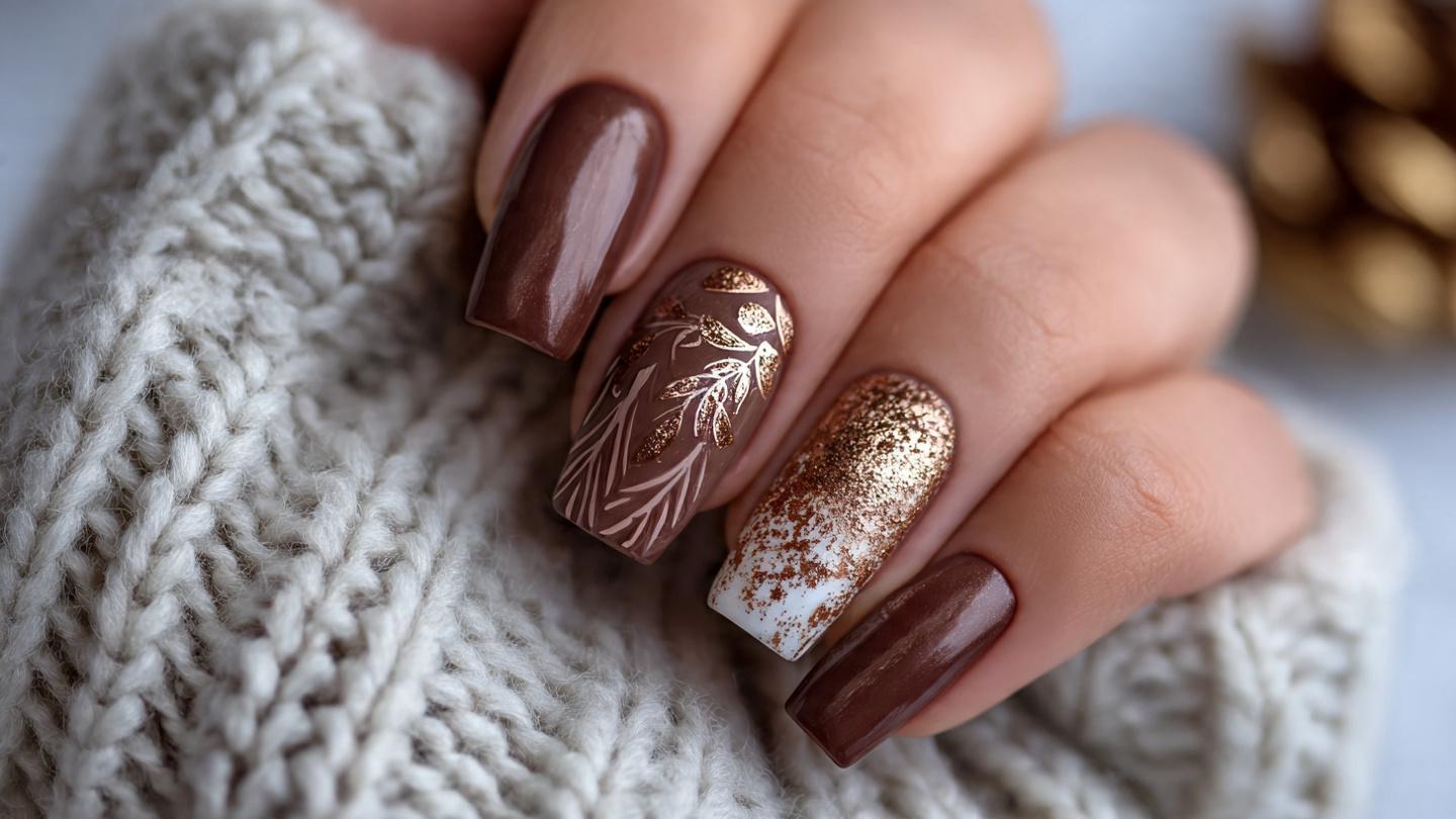 Brown Winter Nails