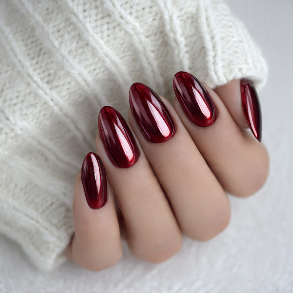 candy drip chrome nails add shine to