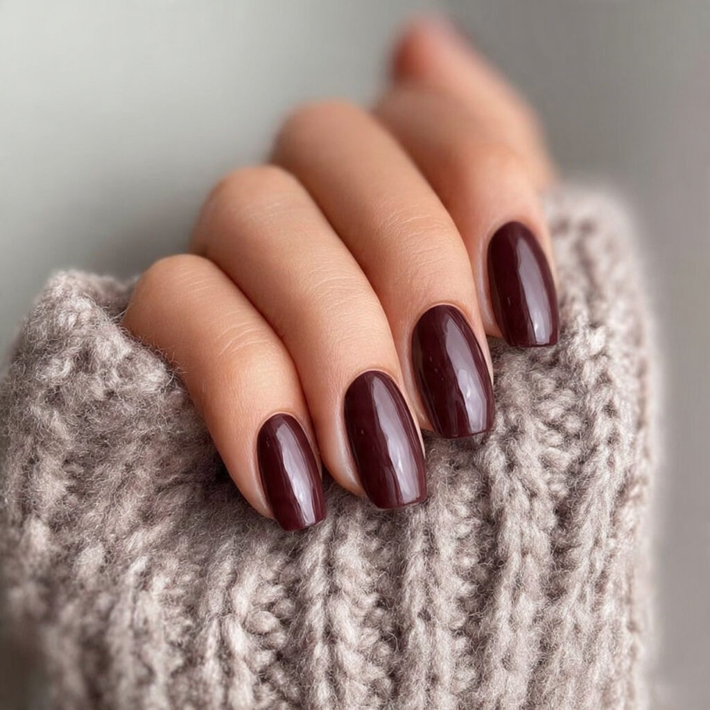 chocolate brown winter nails feel rich warm