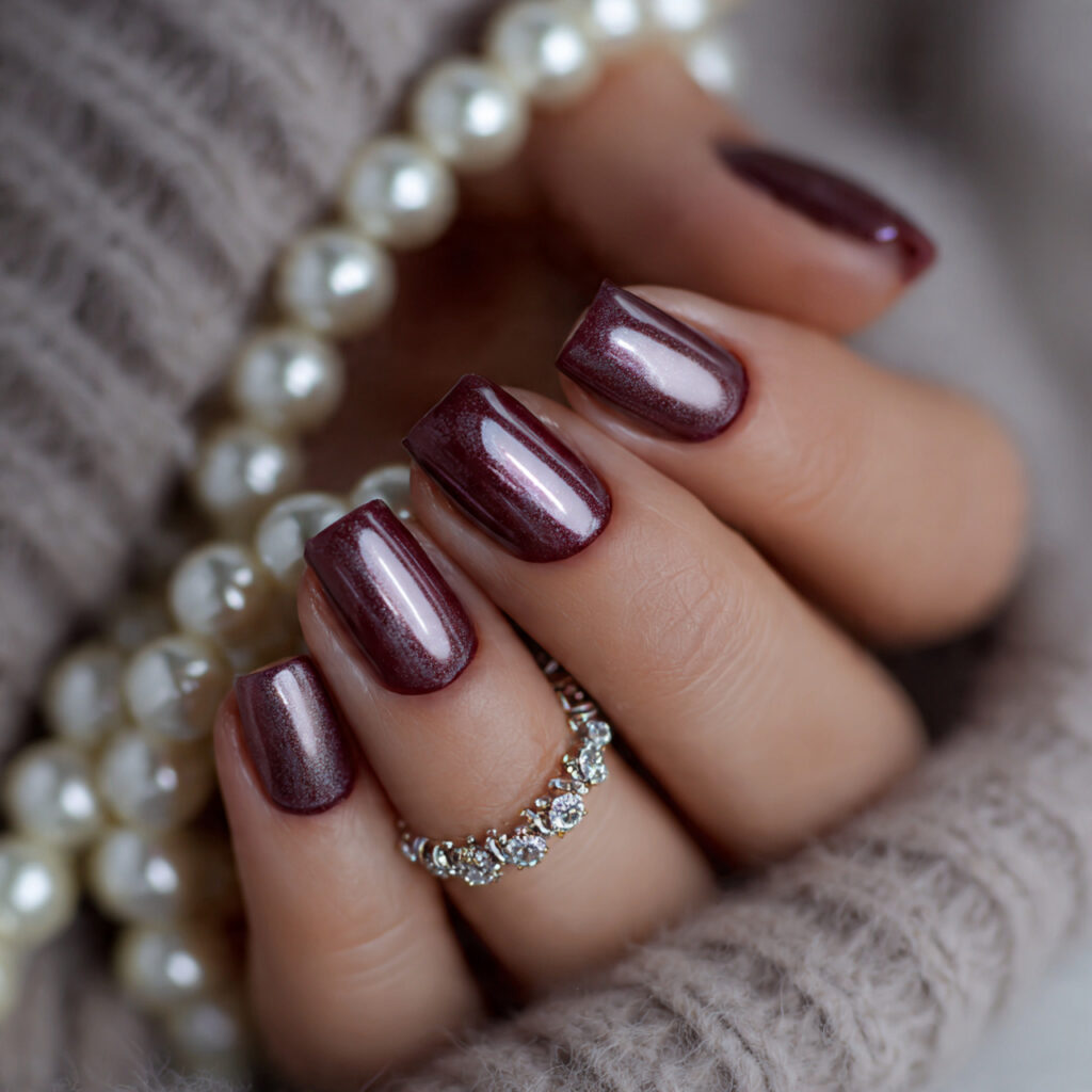 26 Short January Nails That Look Simple, Minimal, and Classy 16 classy short january nails with pearl inspired