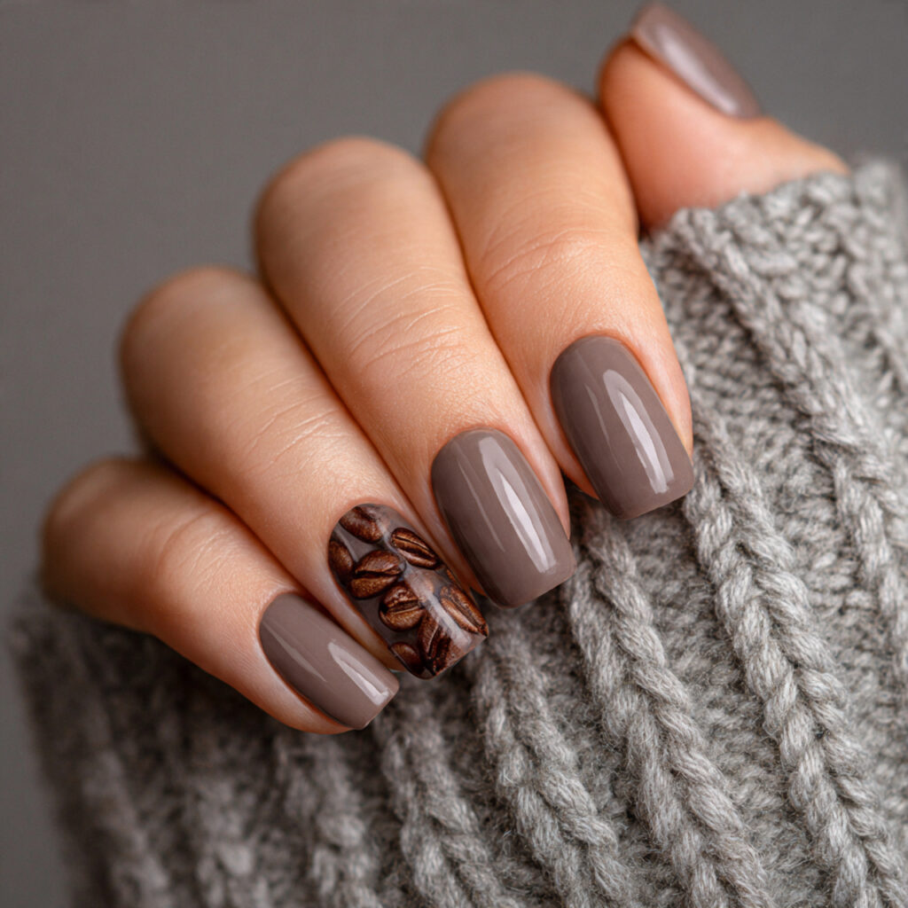 25 Fall Nail Ideas to Try This Season for a Cute, Cozy Look 18 coffee bean neutral nails for a minimal