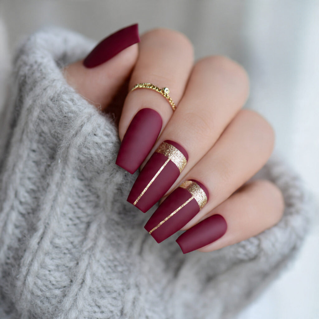 cranberry winter glam coffin nails cranberry shades