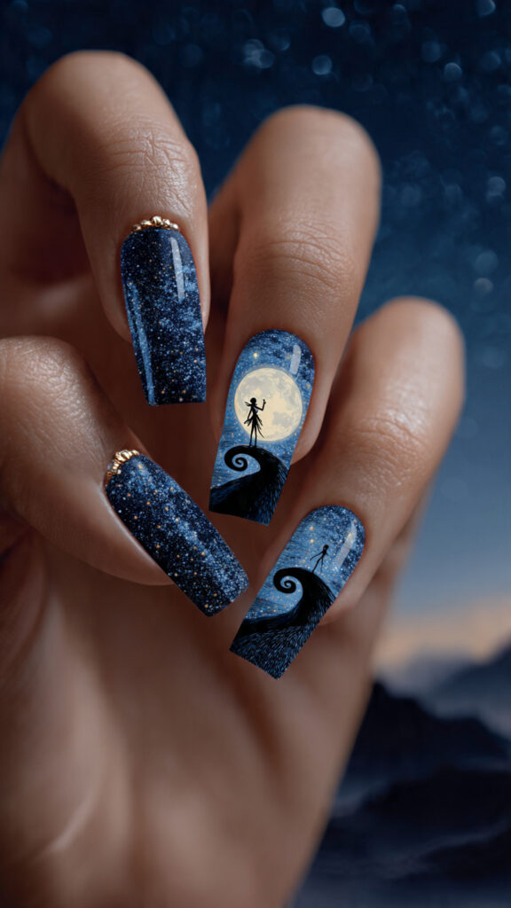 26 Jack Skellington Nails for a Cute Scare 20 create a 16k ultra original realistic nail art