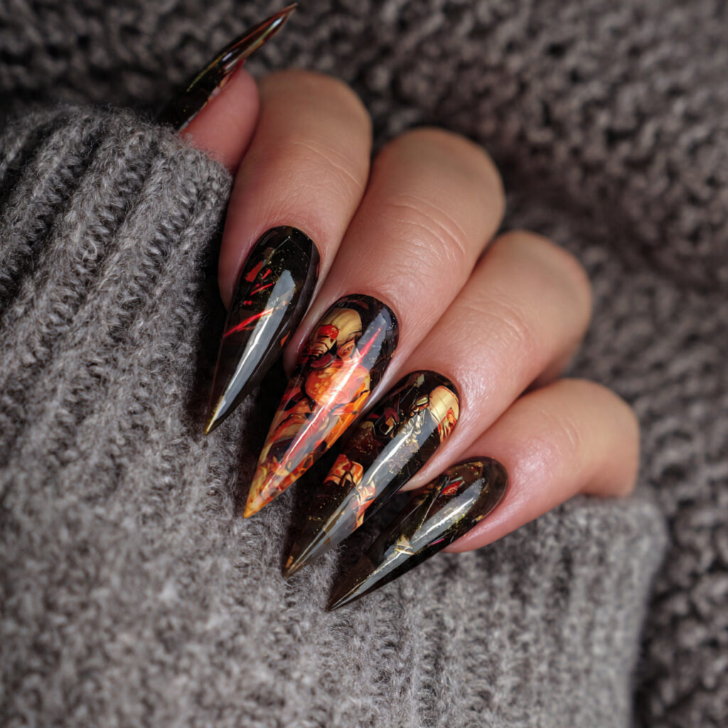 create exactly this type of the nails 12