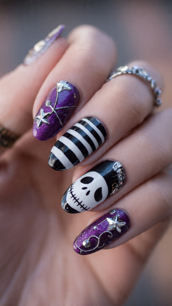 26 Jack Skellington Nails for a Cute Scare 8 create exactly this type of the nails 2025 12 04T162046.715