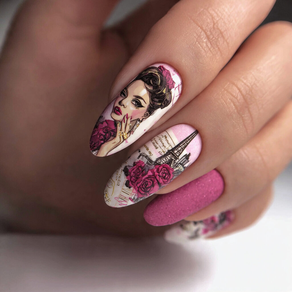 create exactly this type of the nails 3