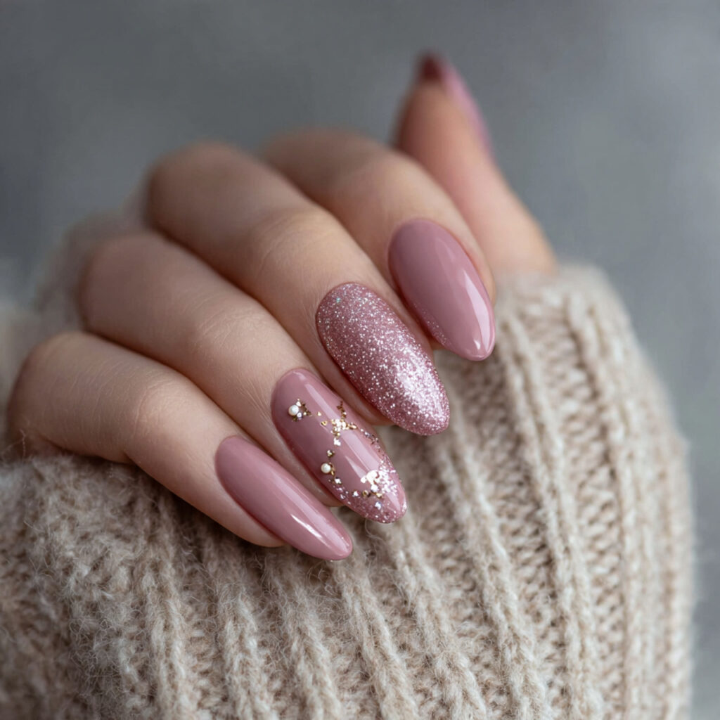 21 Elegant Winter Nails That Look Soft and Classy 17 elegant winter nails with minimal accent nails