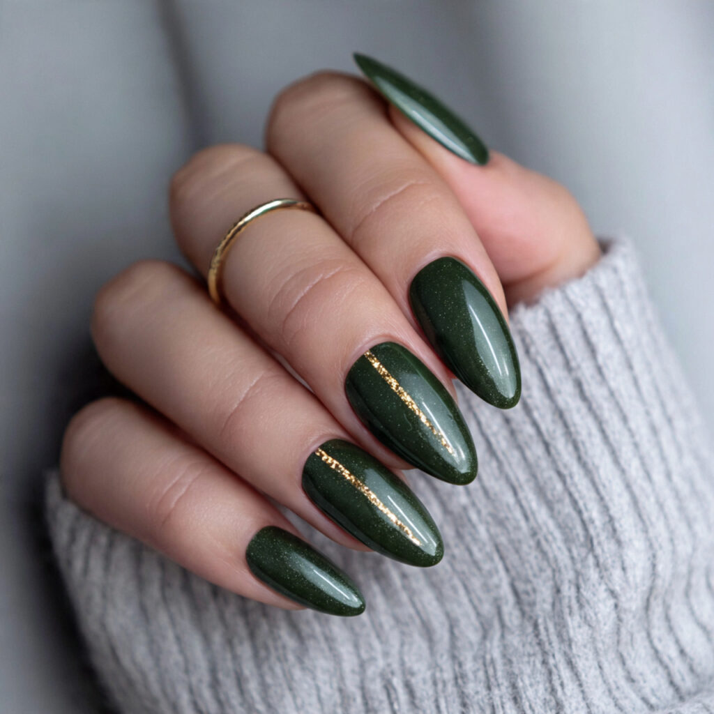 forest glam nails feel bold and elegant