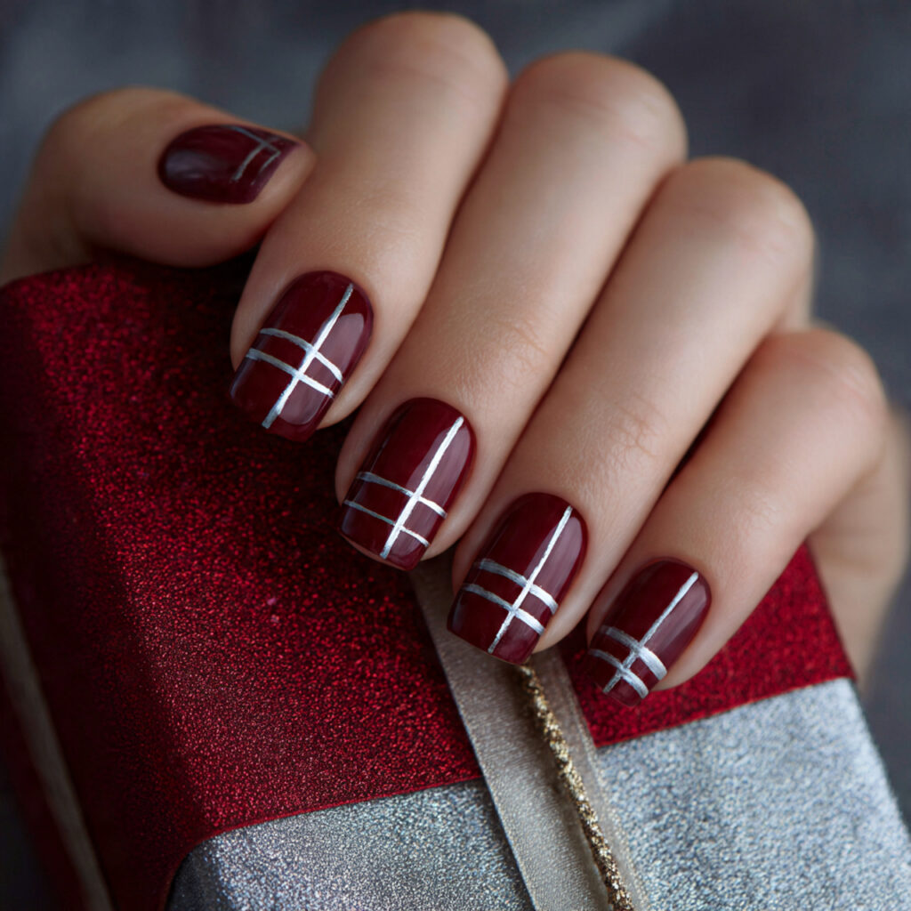 gift glam nails feel inspired by wrapped