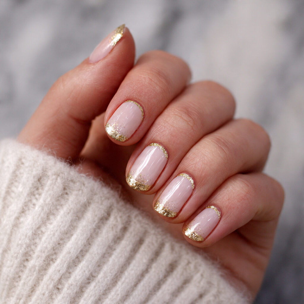 gilded french tips upgrade the classic french