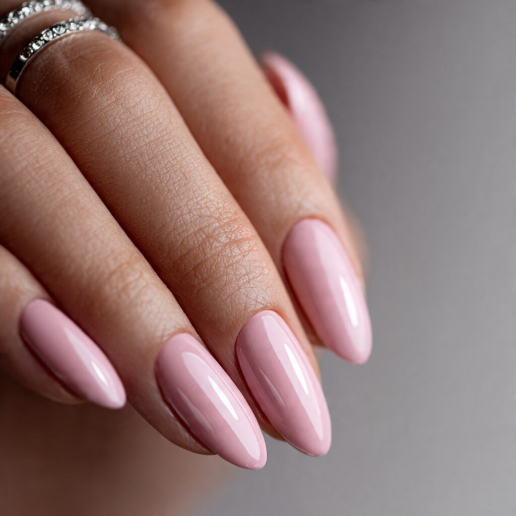 glossy nails are simple elegant and timeless