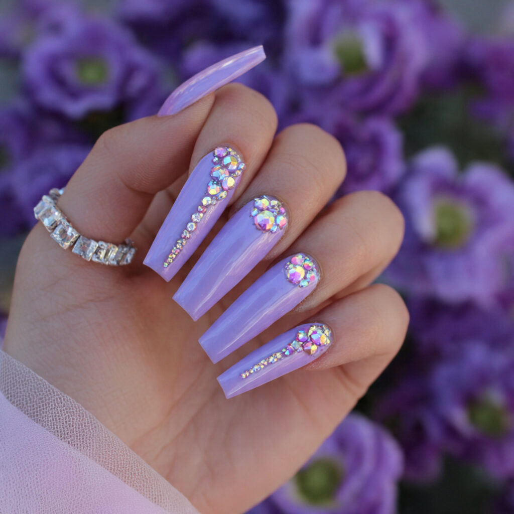 lavender frost fantasy coffin nails