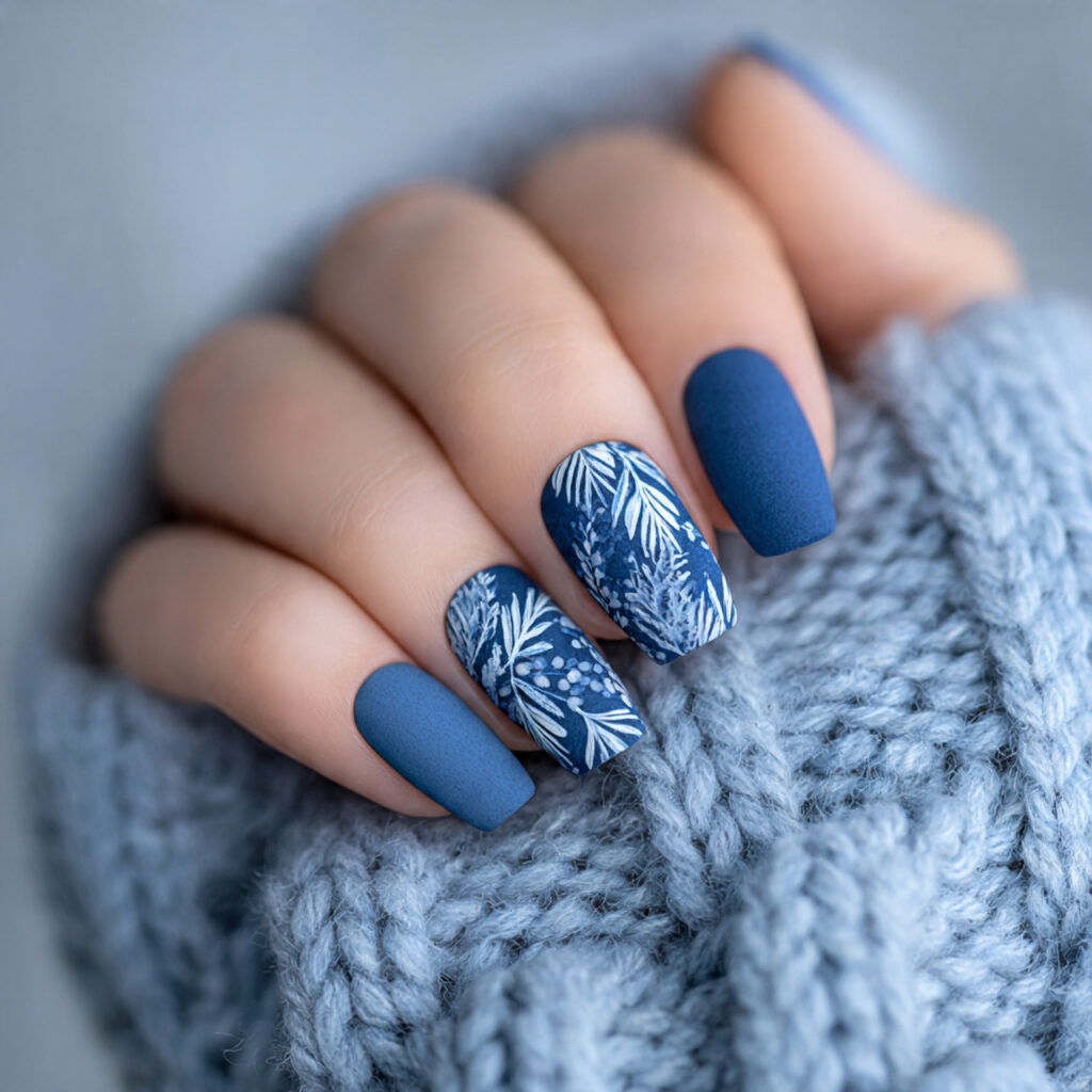matte blizzard nails feel soft and modern