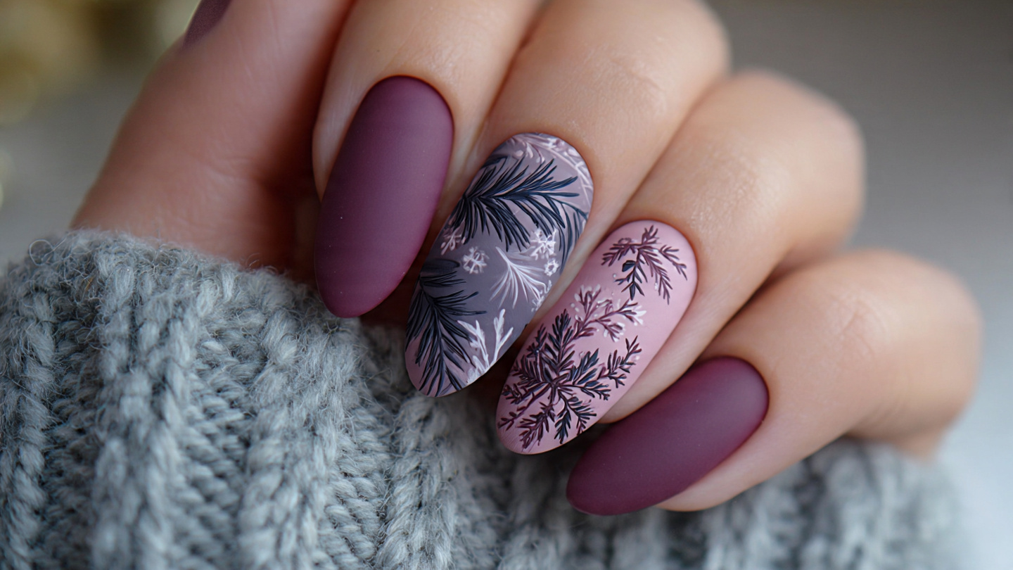 21 Matte Winter Nails That Turn Simple Colors Luxe 9 Matte Winter Nails