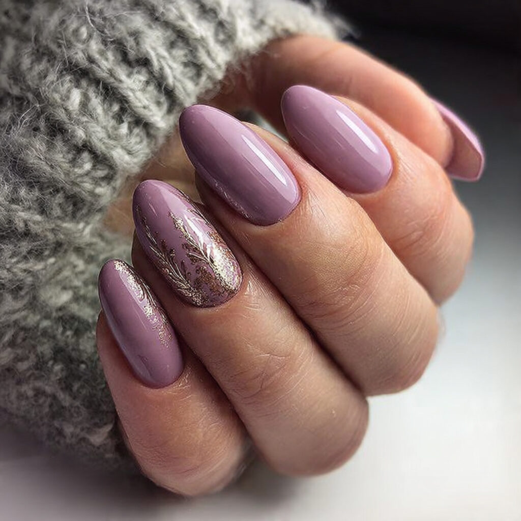 20 End of Summer Nail Color Ideas for a Cute Fresh Look 9 mauve purple nails are muted soft and