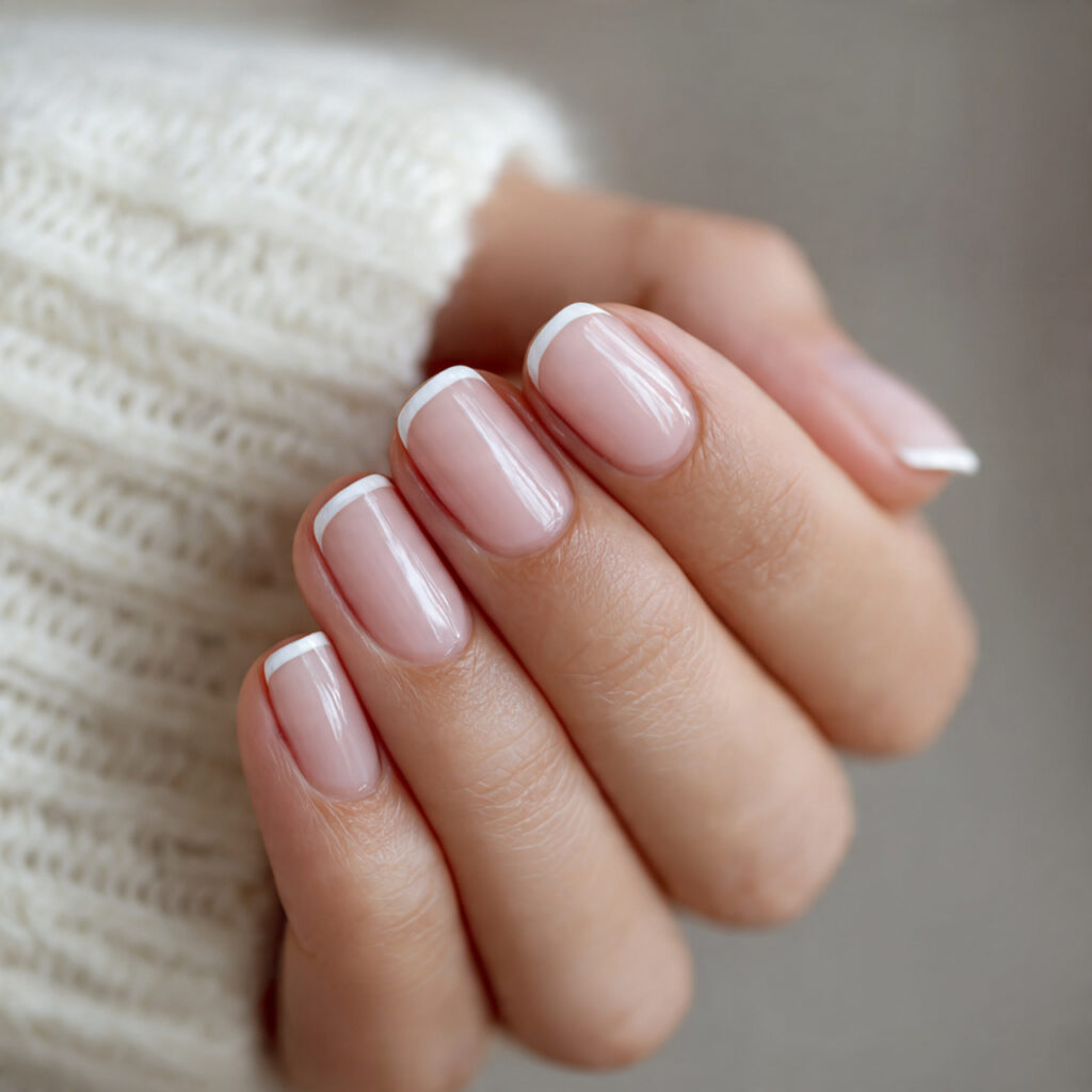 27 February Nail Designs That Are Cute, Classy & Cozy 6 minimal french tips update a timeless style