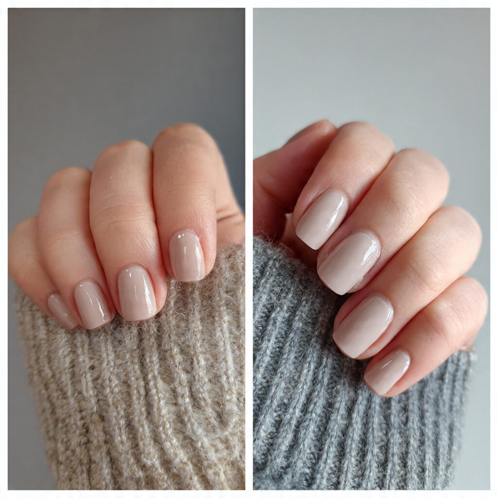 minimal january nails for short lengths focus